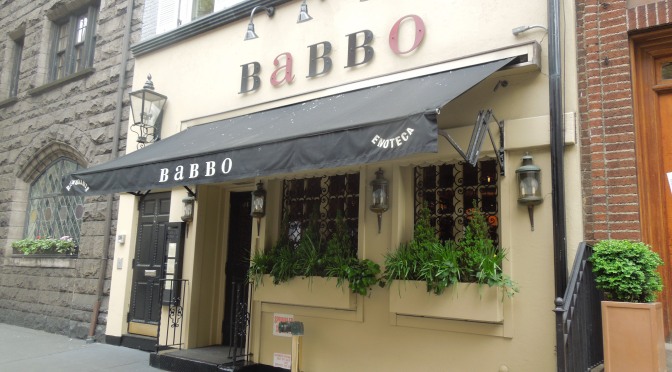 Babbo’s Lunch A Dream Come True